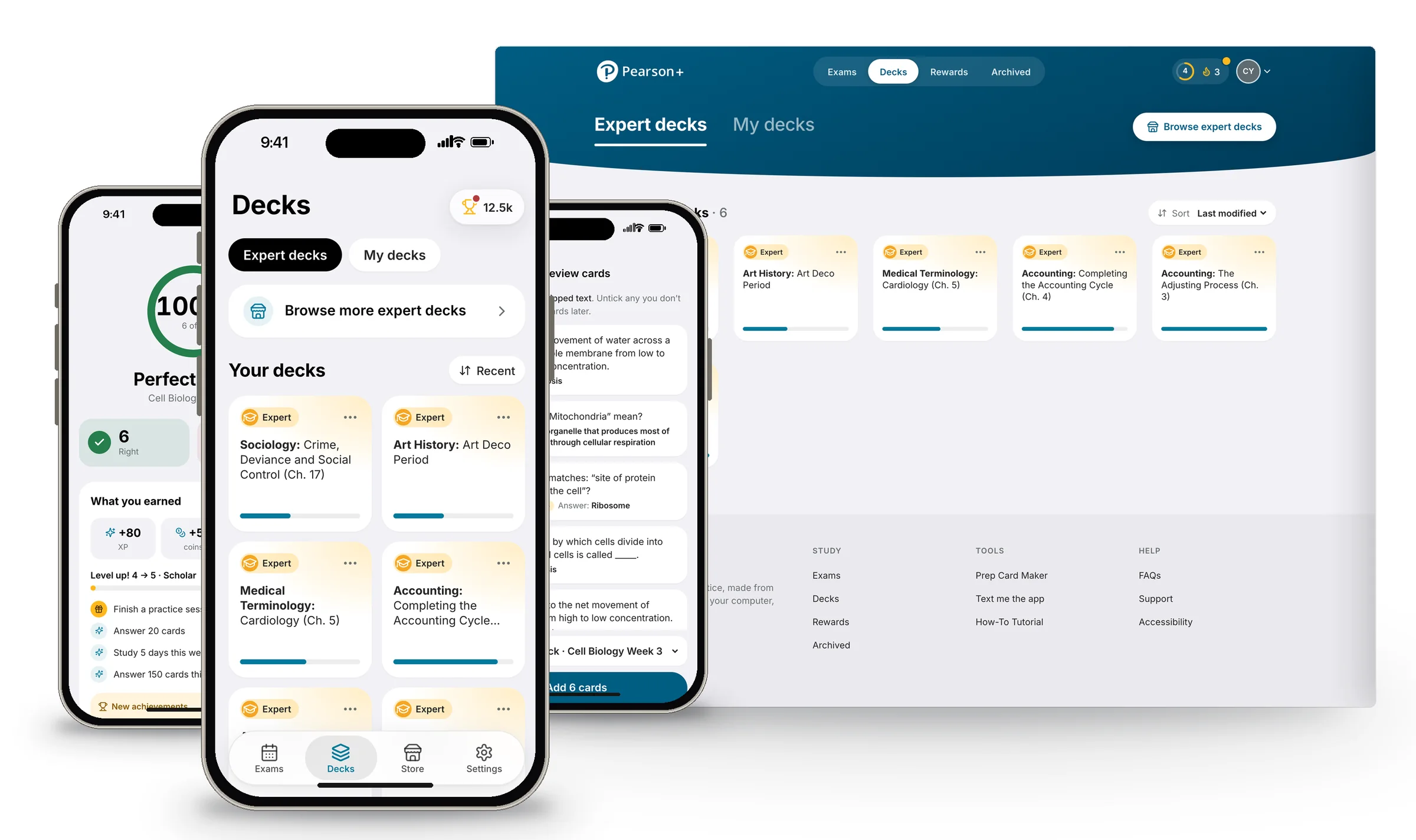 The rebuilt Pearson Prep on phone and desktop